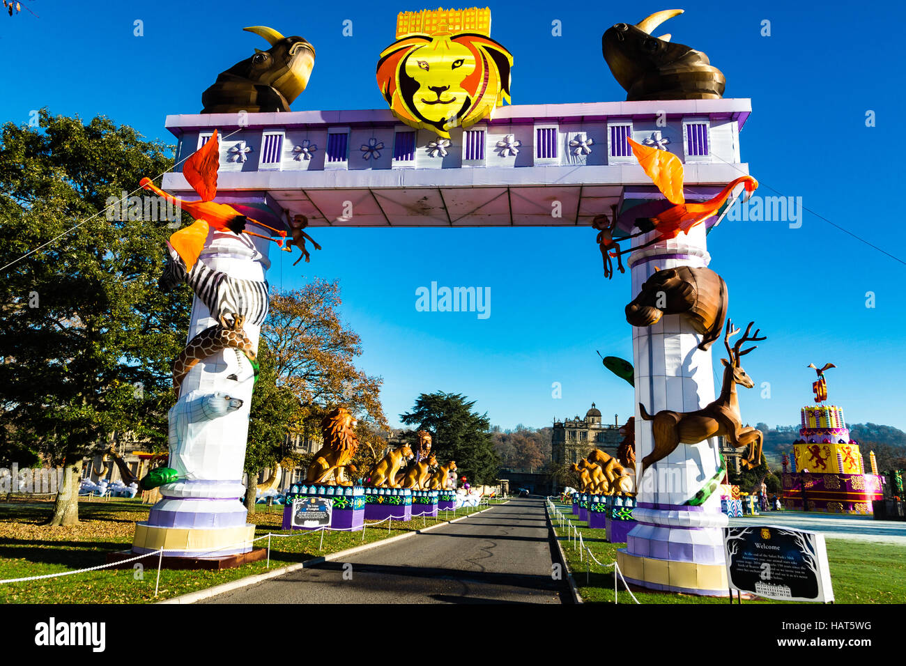 Longleat Festibal des Lichts Stockfoto