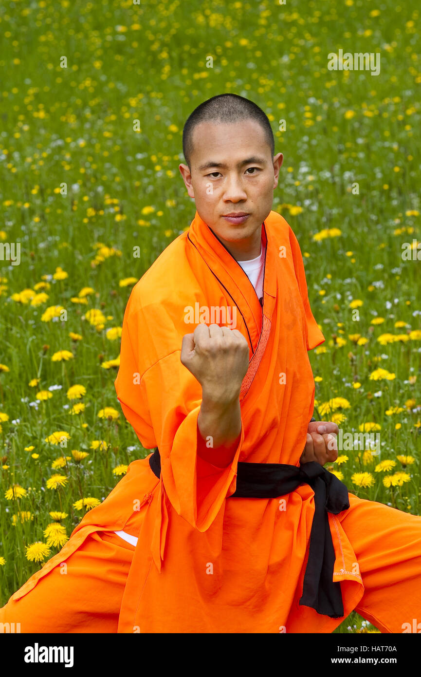 Shaolin-Mönch Stockfoto