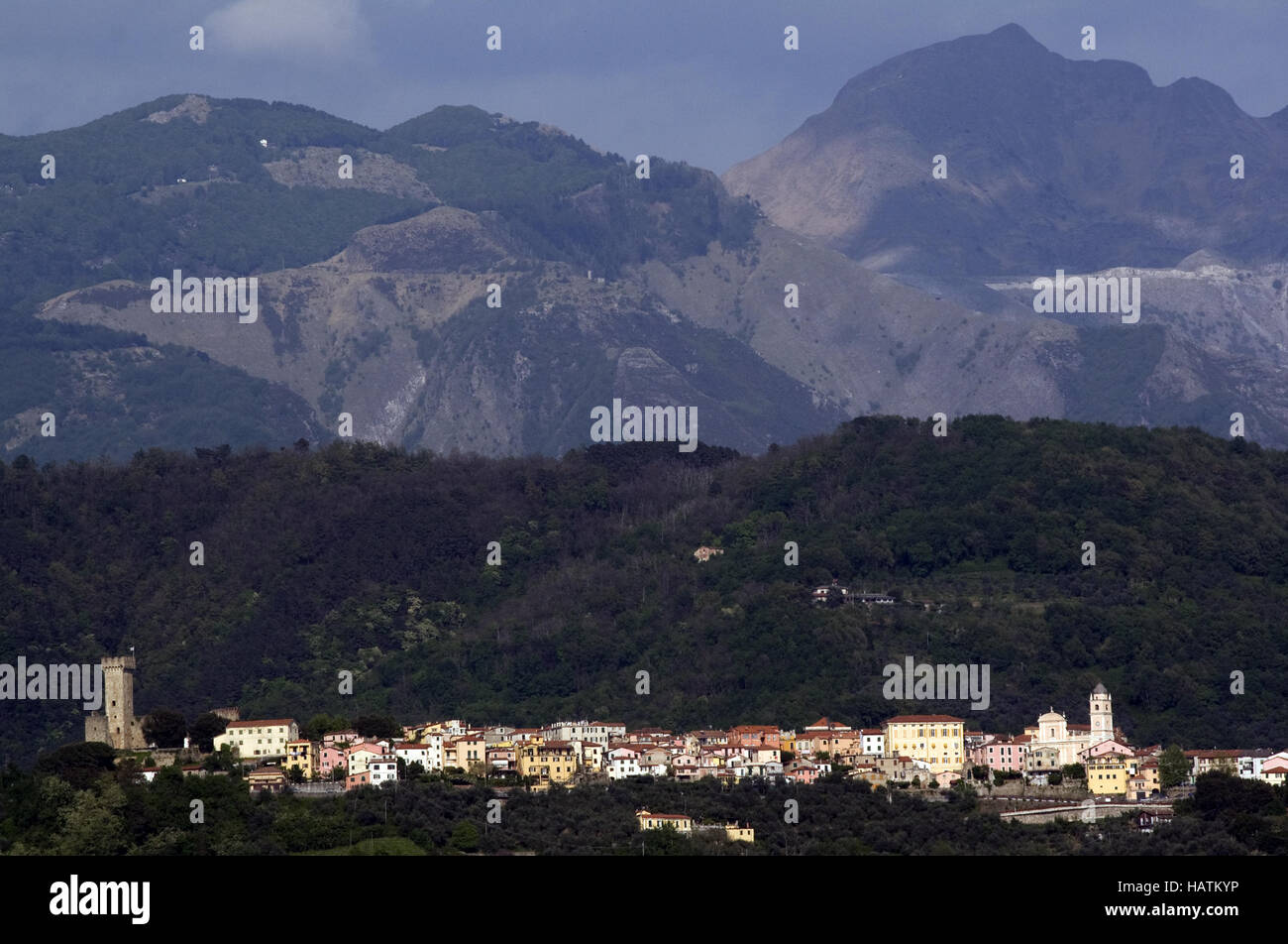 Castelnuovo Magra, Ligurien, Italien Stockfoto