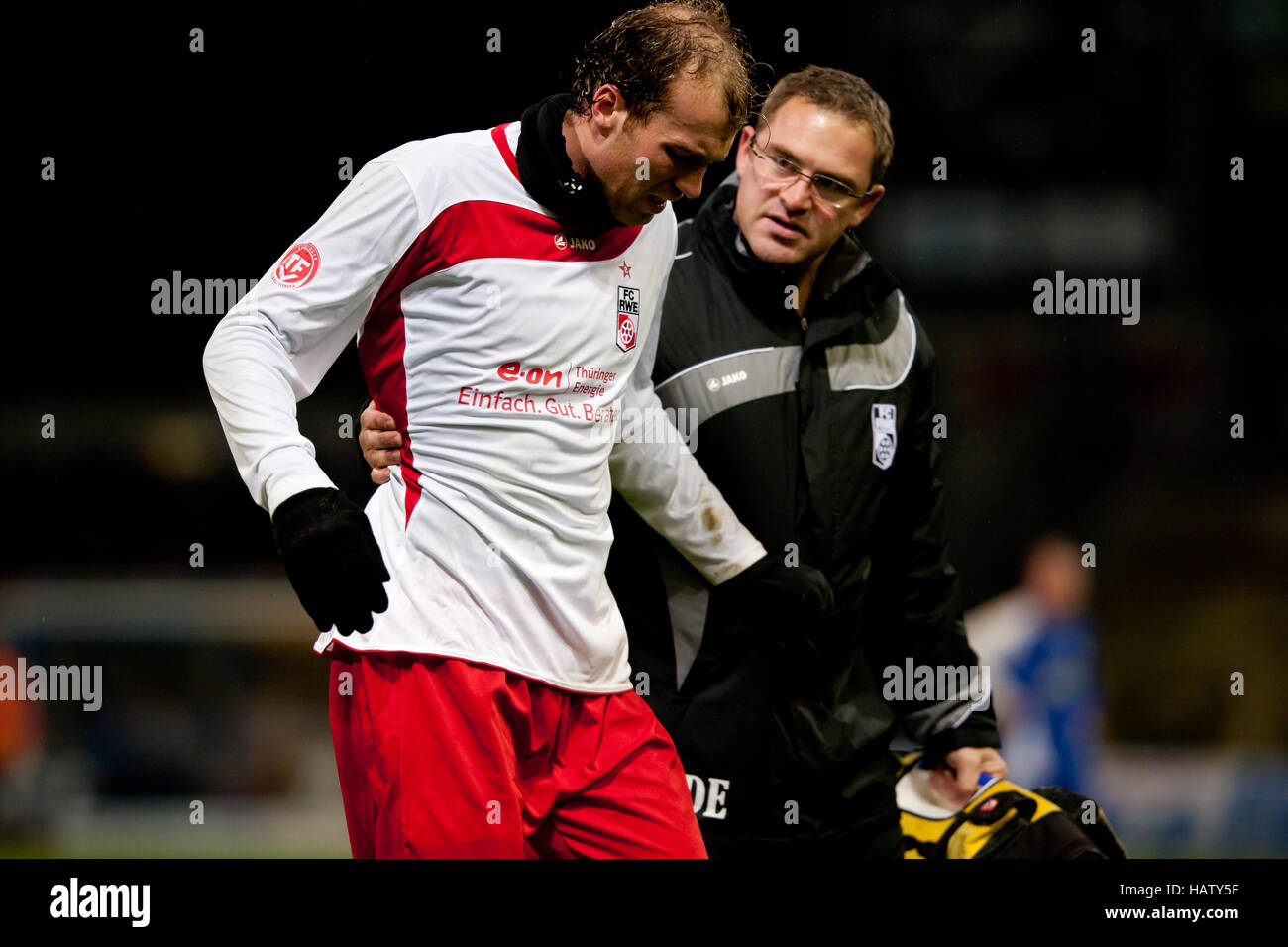 FC Carl Zeiss Jena - FC Rot-Weiß Erfurt Stockfoto