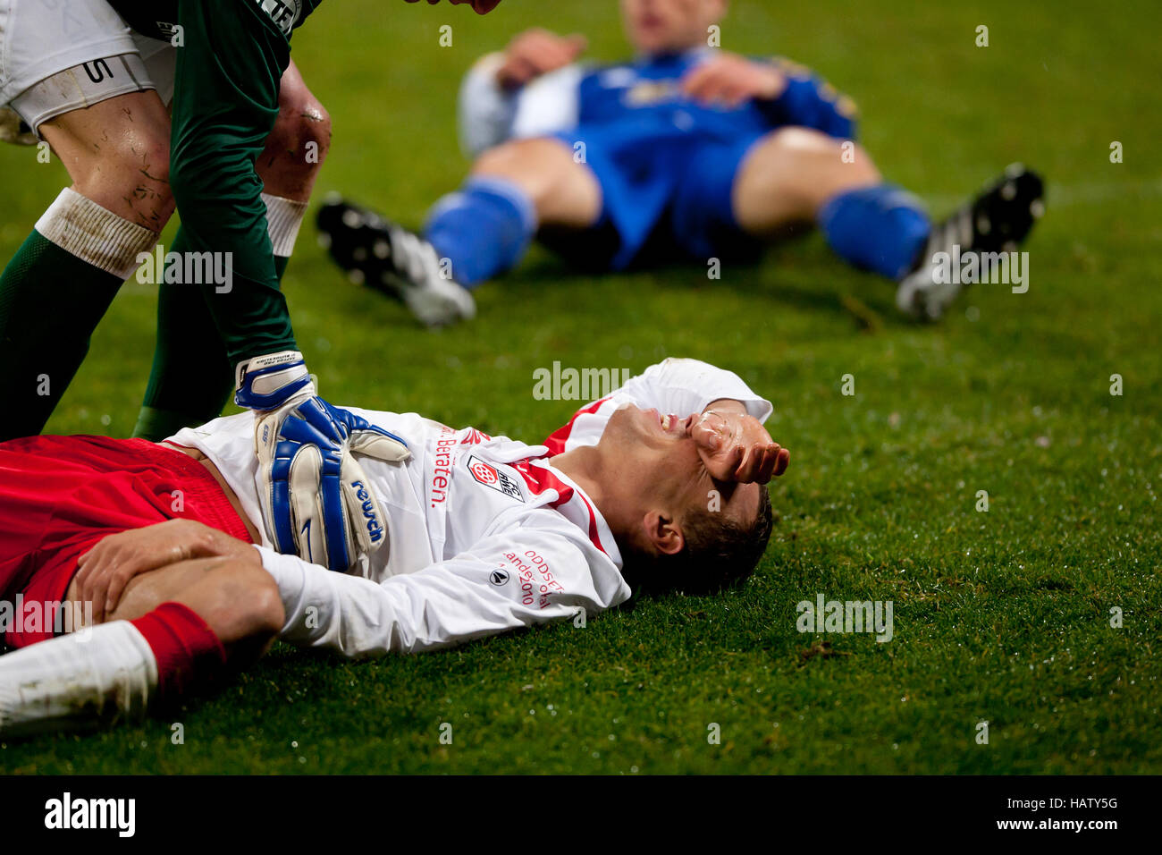 FC Carl Zeiss Jena - FC Rot-Weiß Erfurt Stockfoto