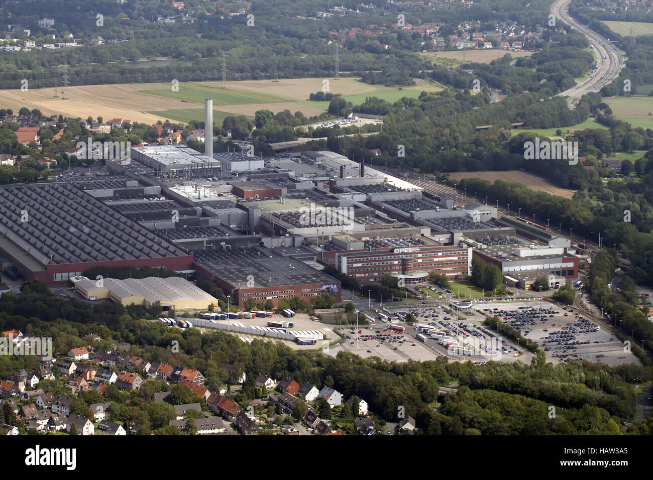 Automobilhersteller / Opel-Fabrik Stockfoto