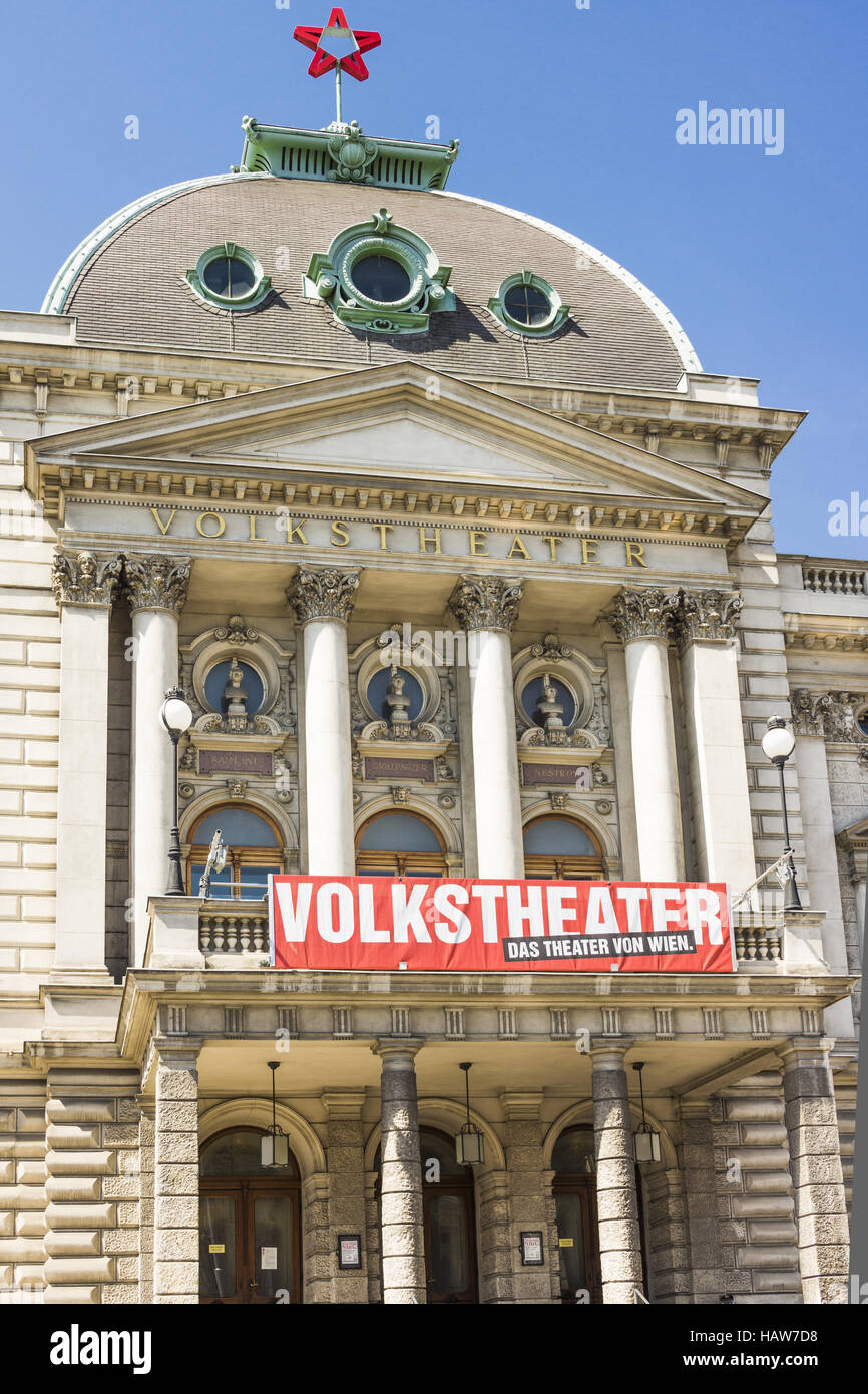 Volkstheater,  people´s theatre  Stockfoto