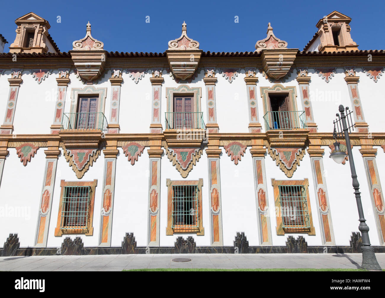 Córdoba, Spanien – 27. Mai 2015: Die barocke Fassade des Kloster Convento De La Merced (1716-1745). Stockfoto