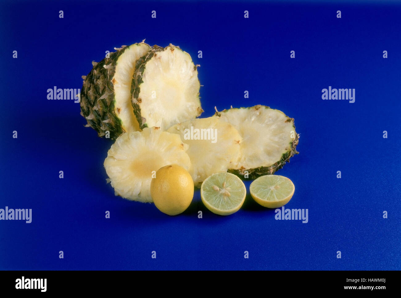 Ananas und Limette Schichten Stockfoto