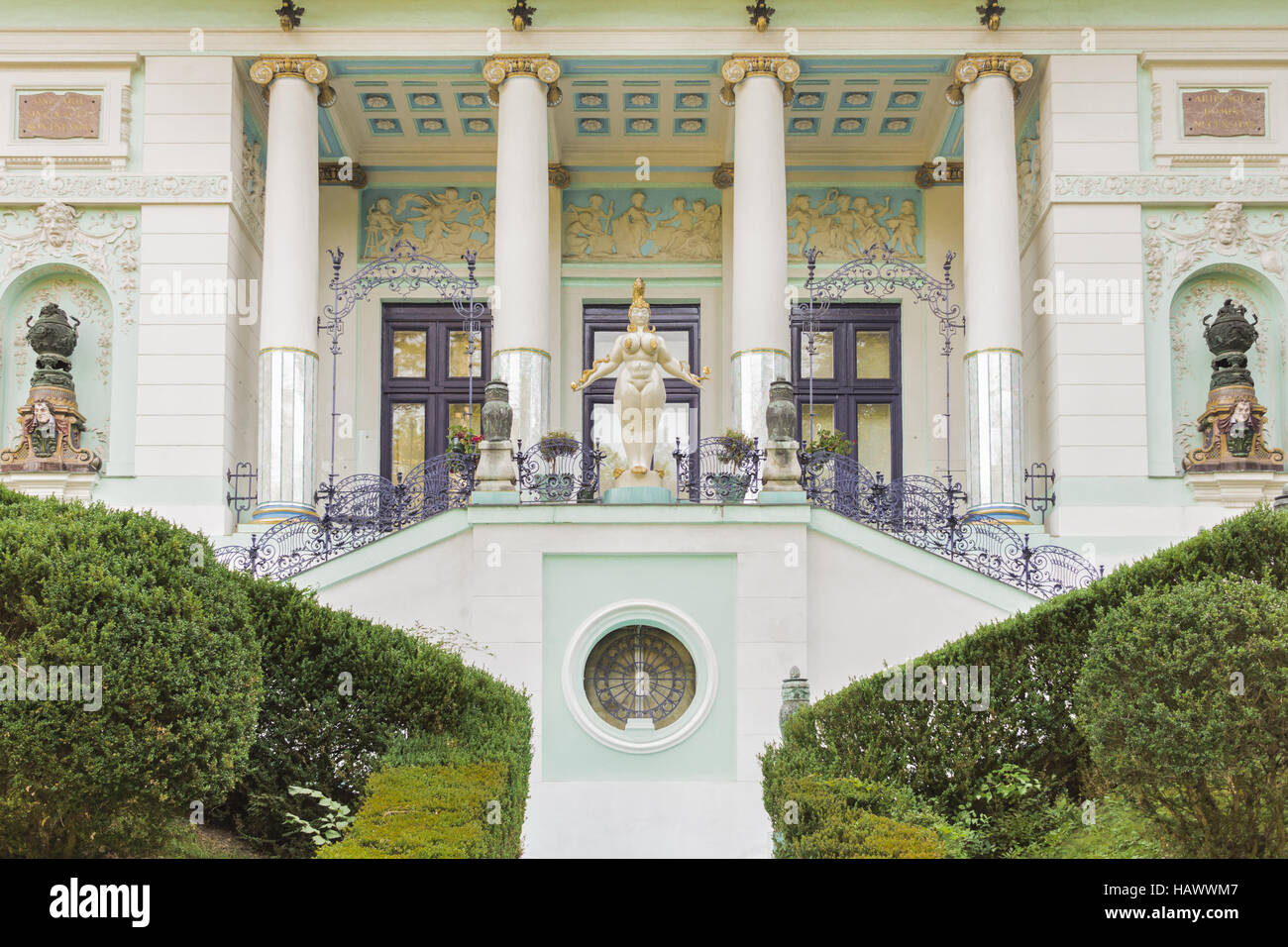 Eingang, Ernst-Fuchs-Museum, Wien Stockfoto