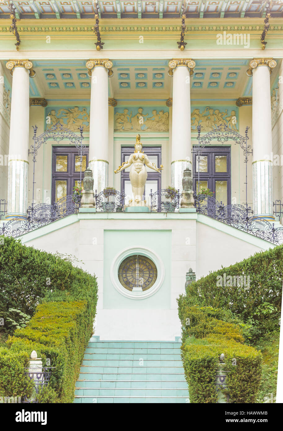 Eingang, Ernst-Fuchs-Museum, Wien Stockfoto