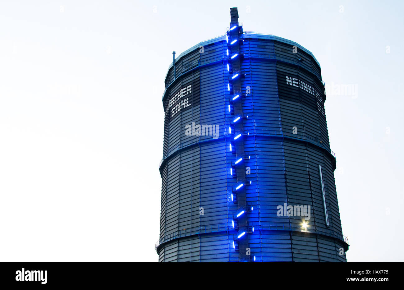 Gas Tank, Neunkirchen/Saar, Deutschland Stockfoto