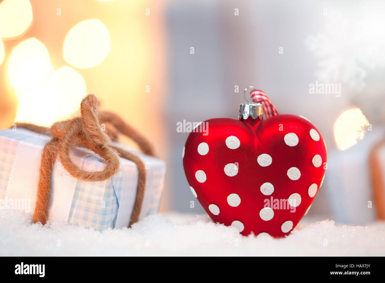 Weihnachtsbaum Herz Stockfoto