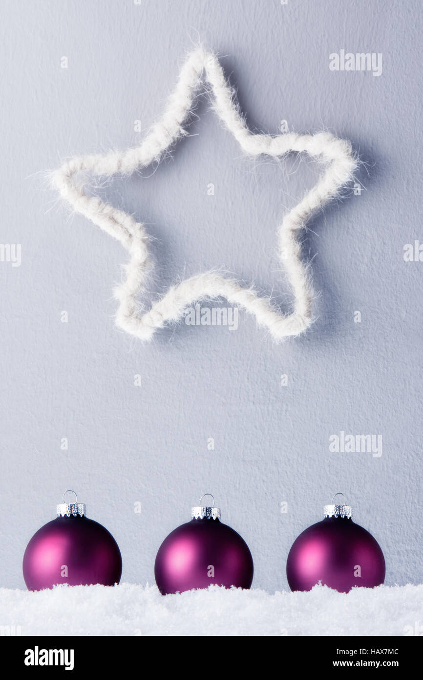 Christbaumkugeln Stockfoto