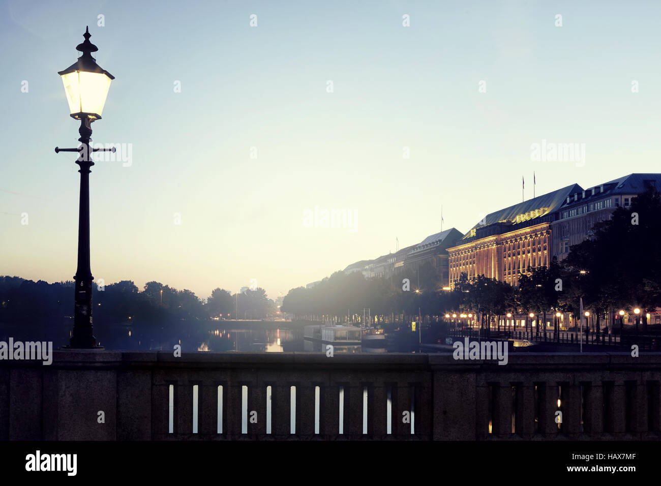 Die Alster-Hamburg Stockfoto