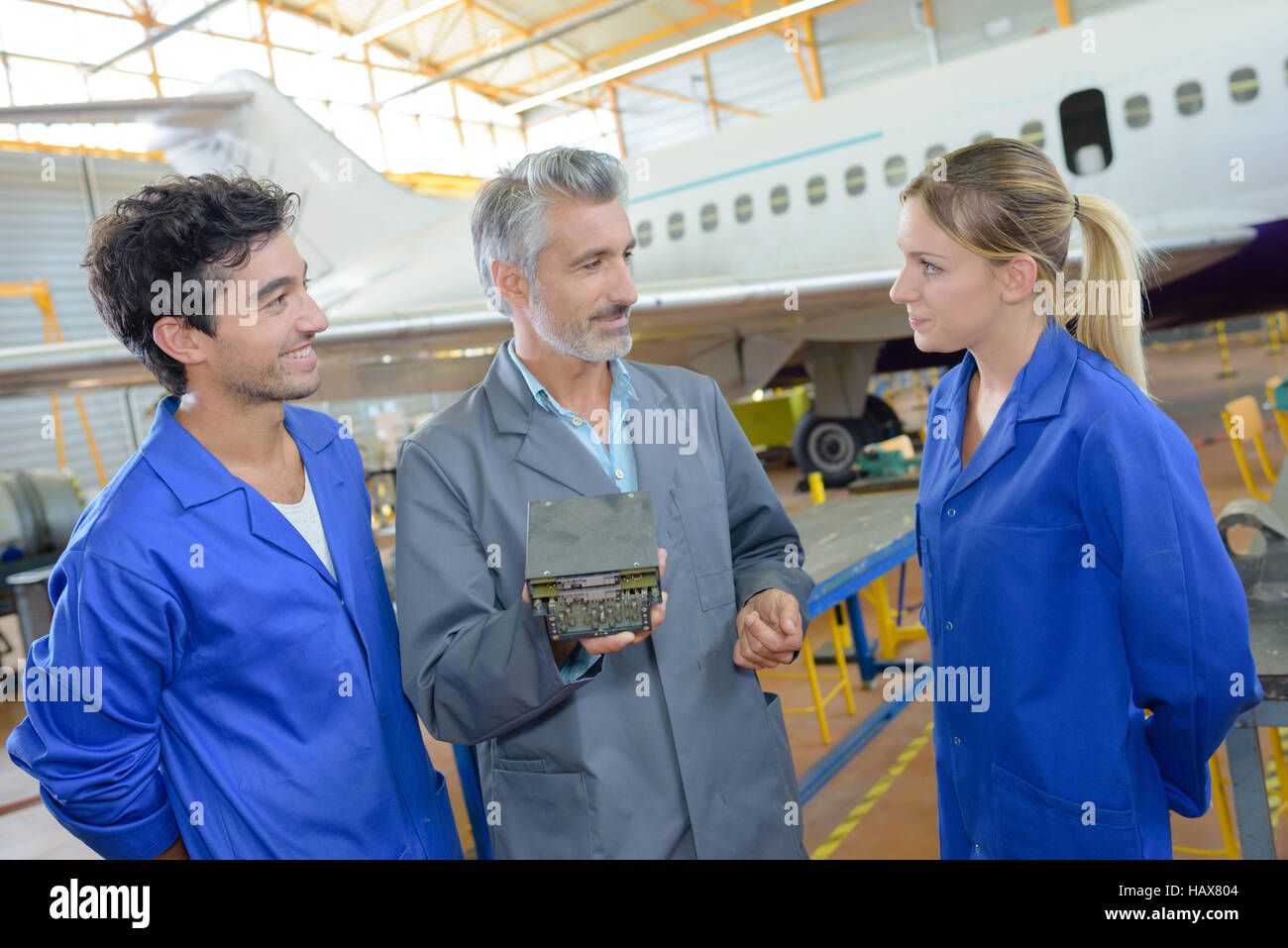 ein Flugzeug-Komponente Stockfoto