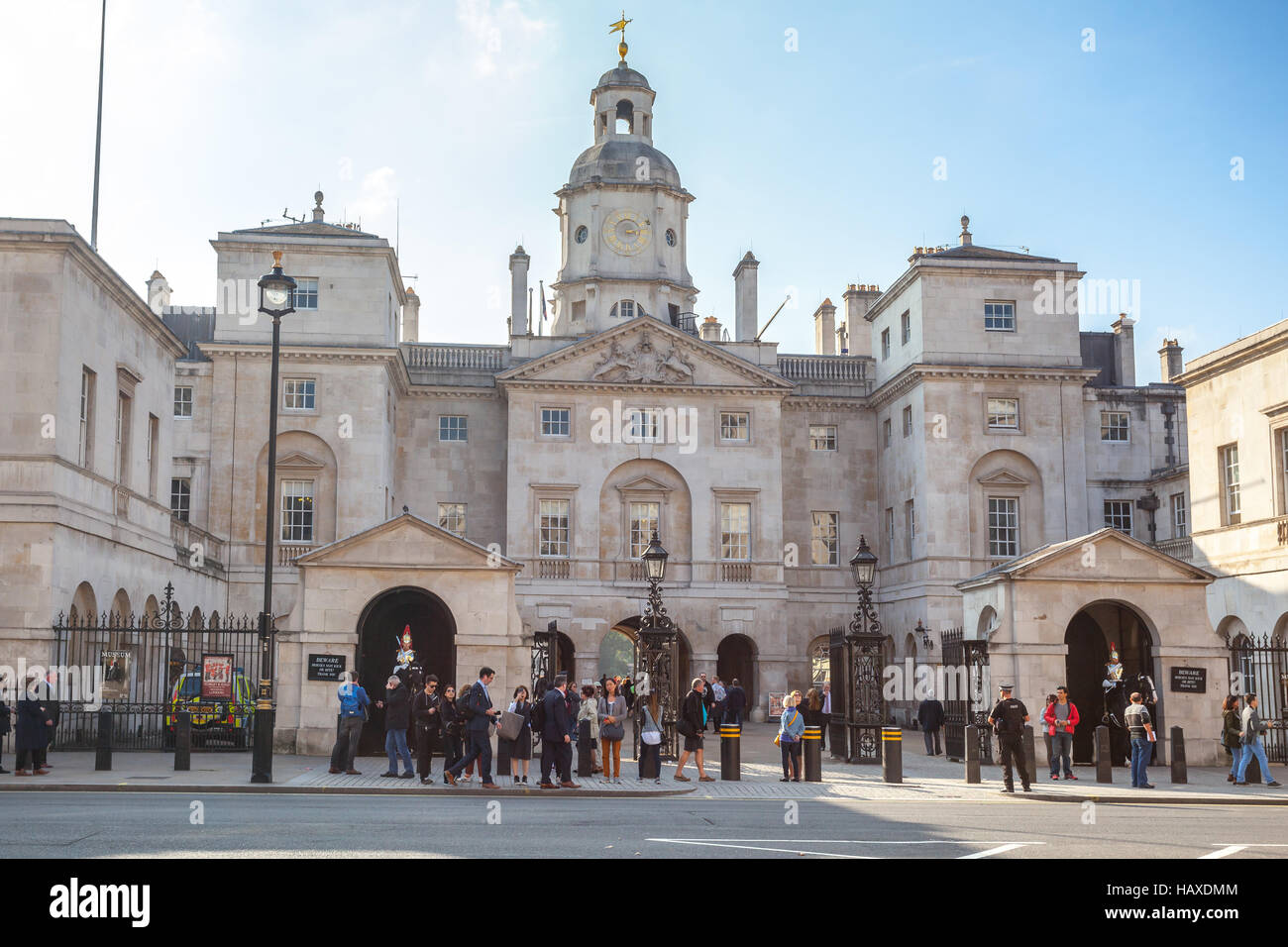 London Tourist am Horse Guards Parade Stockfoto