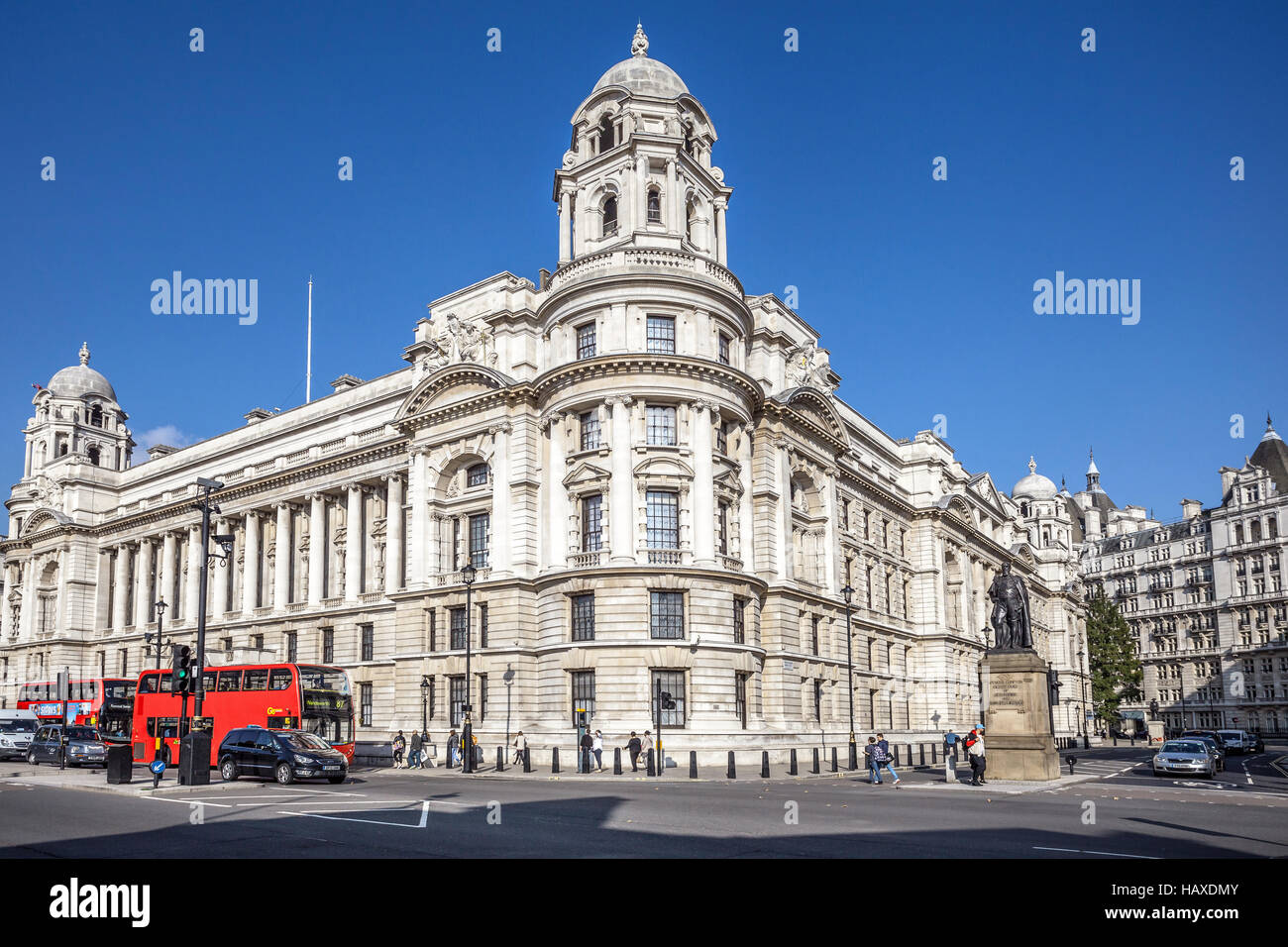 London-alte Krieg Bürogebäude an der Whitehall street Stockfoto