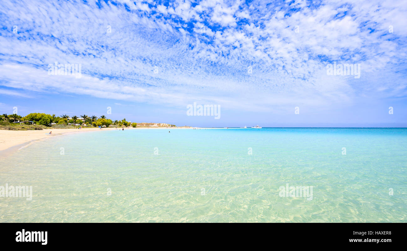 Strand von Coral Bay in Westaustralien Stockfoto