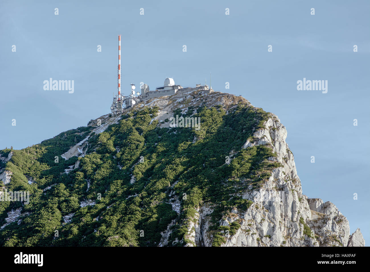 Wendelstein - Wetterdienst Stockfoto