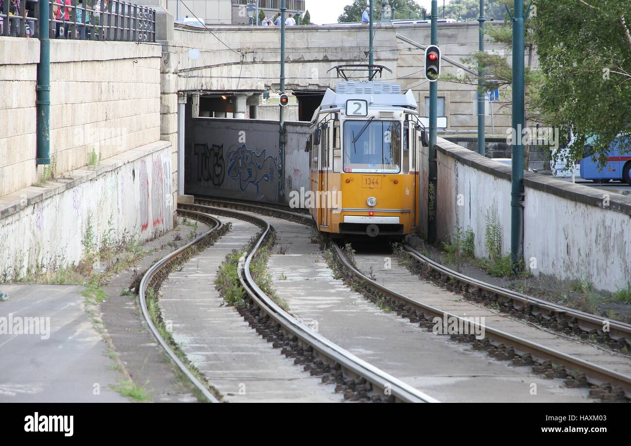 U-Bahn-Budapest Stockfoto