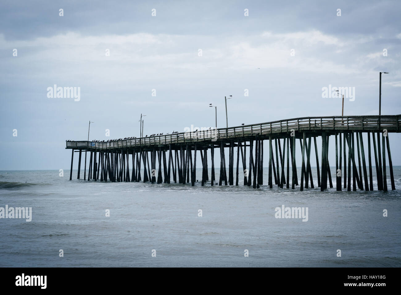 Die Fishing Pier in Virginia Beach, Virginia. Stockfoto