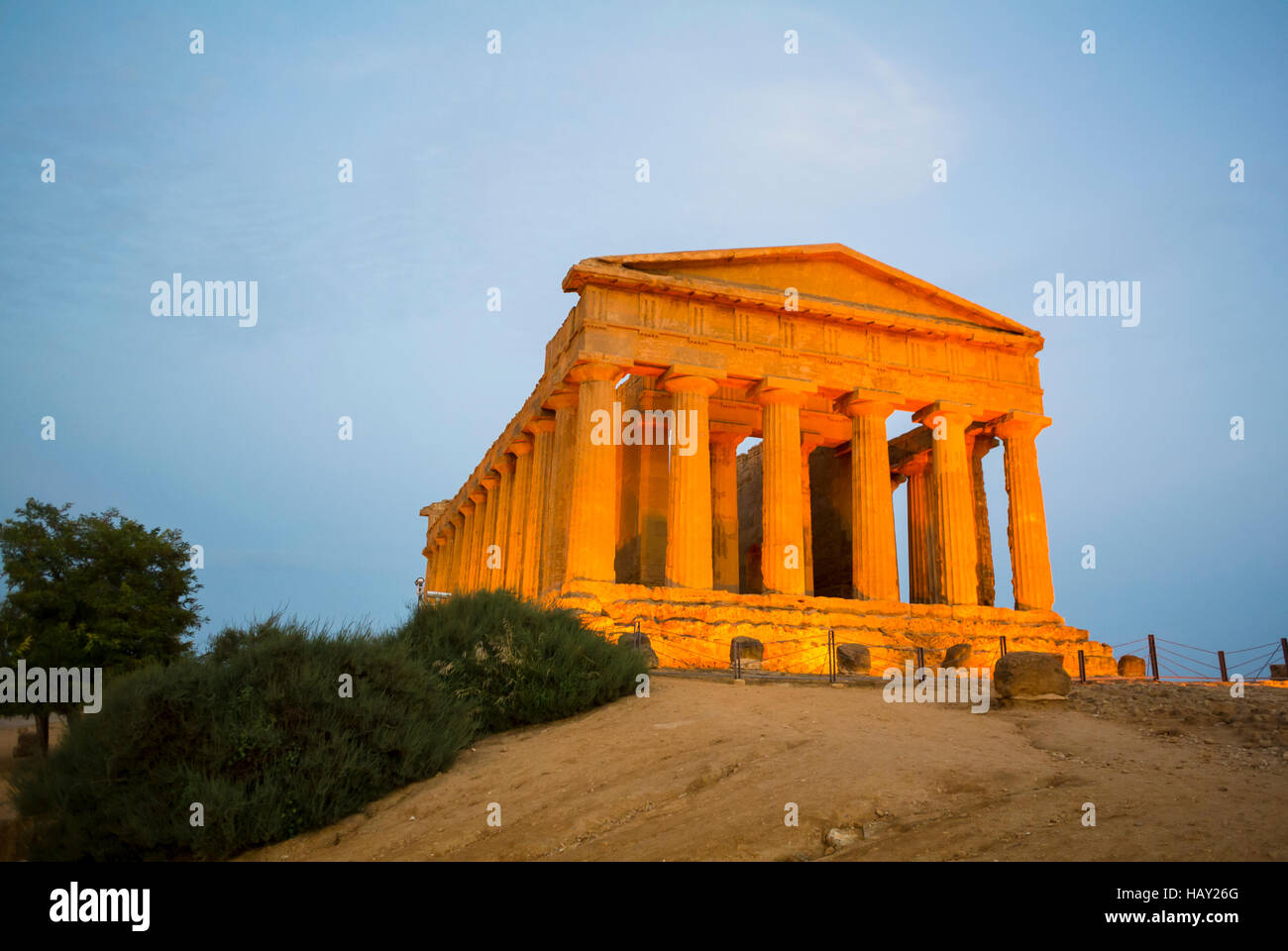 Tal-Tempel Agrigento Sizilien Süd-Italien Stockfoto