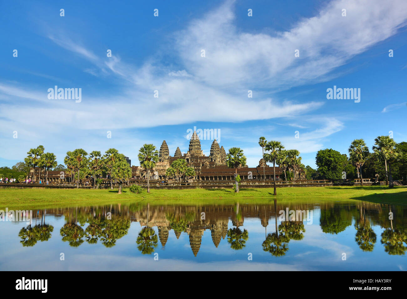 Tempel von Angkor Wat in Siem Reap, Kambodscha Stockfoto