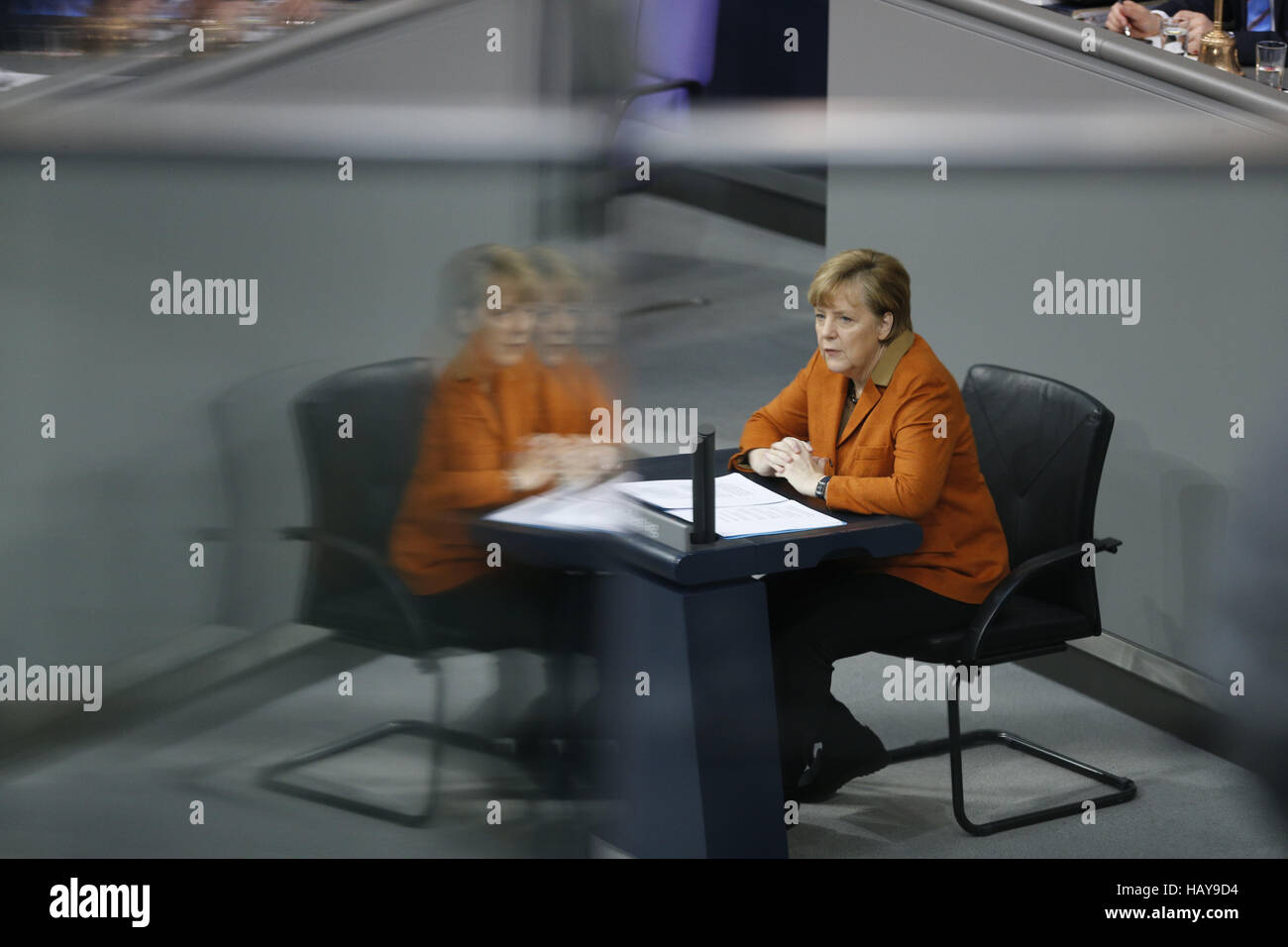 Deutsche kommenden Jahren mit Merkel III Stockfoto