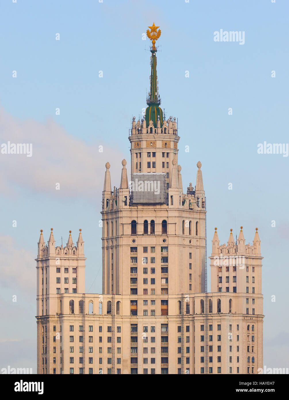 Außenministerium der Russischen Föderation einen stalinistischen Wolkenkratzer 1953 erbaute Gebäude Moskau Russland Stockfoto