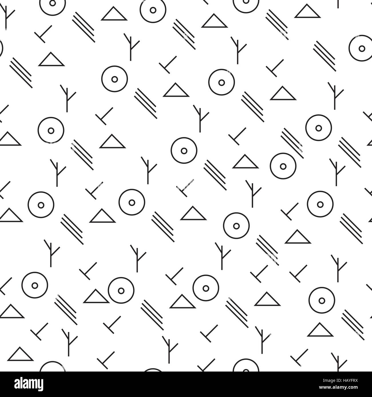Minimalistische Muster mit geometrischen Formen. Modernen Hintergrund. Hipster Stil Textur. Vektor-illustration Stock Vektor