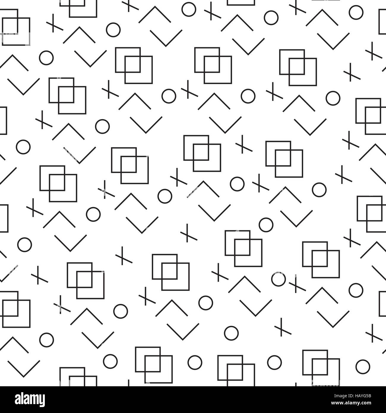 Minimalistische Muster mit geometrischen Formen. Modernen Hintergrund. Hipster Stil Textur. Vektor-illustration Stock Vektor
