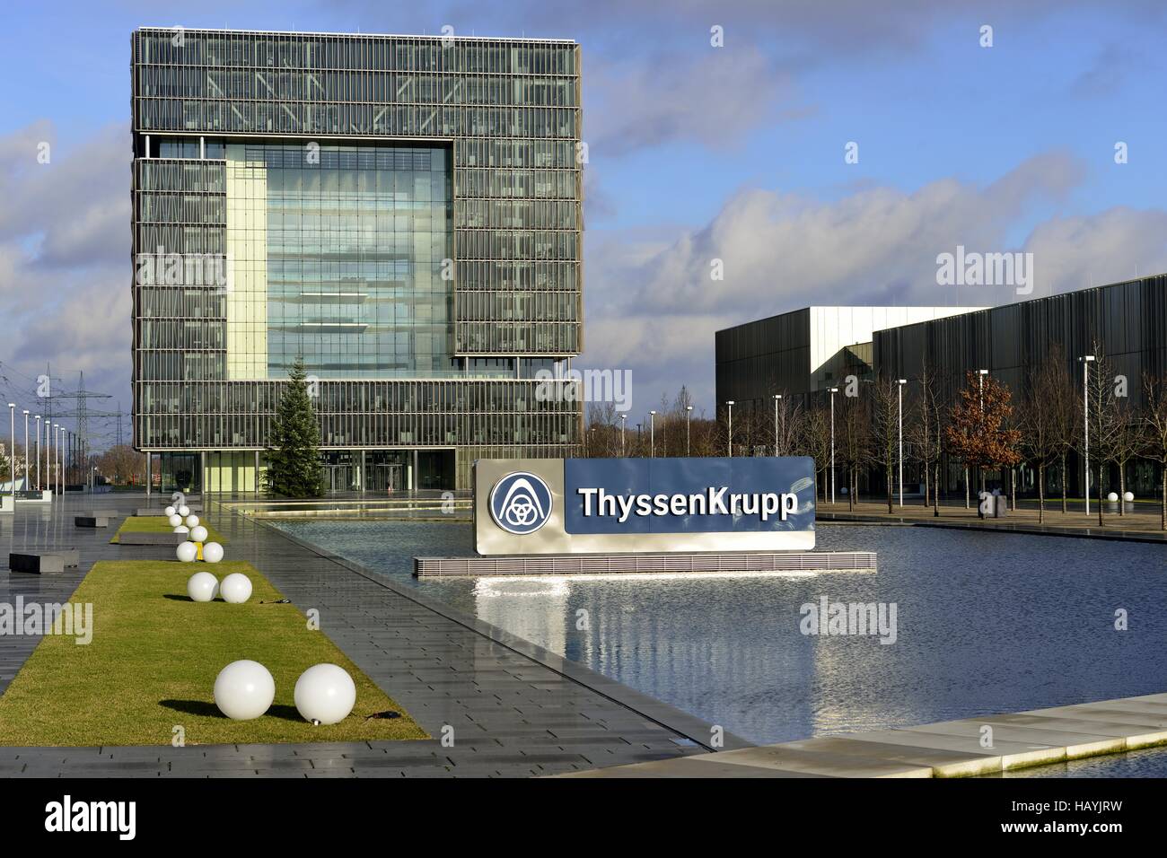 Hauptsitz von ThyssenKrupp Stockfoto