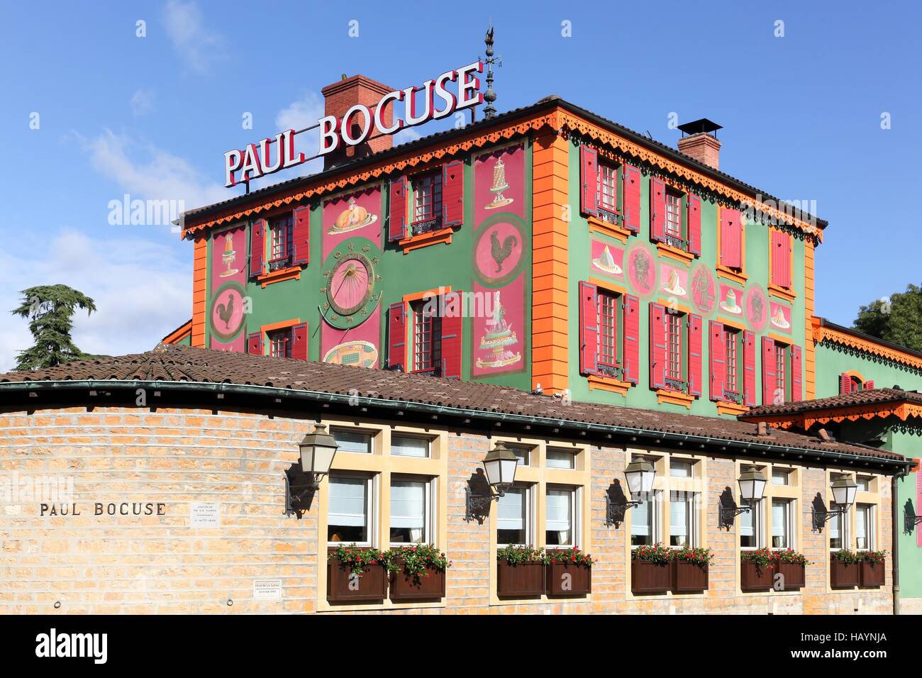 Restaurant Paul Bocuse in Lyon, Frankreich Stockfoto