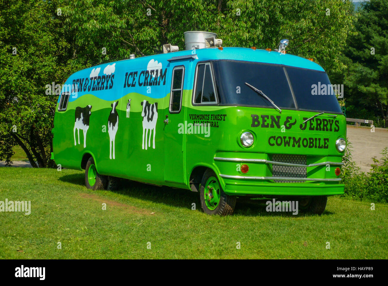 Ben &amp; Jerry's Cowmobile Stockfoto
