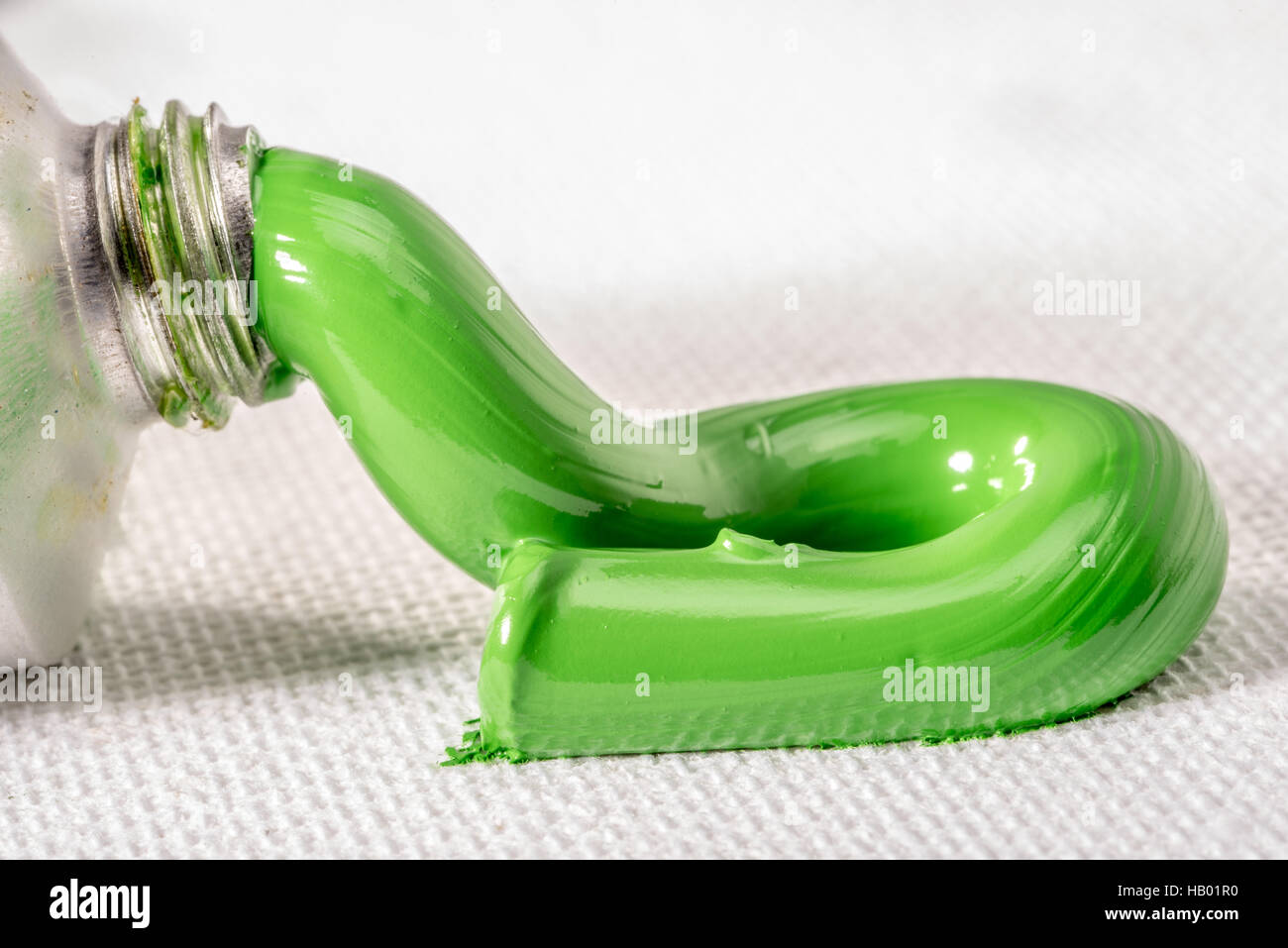 Dauerlicht grün Ölfarbe Stockfoto