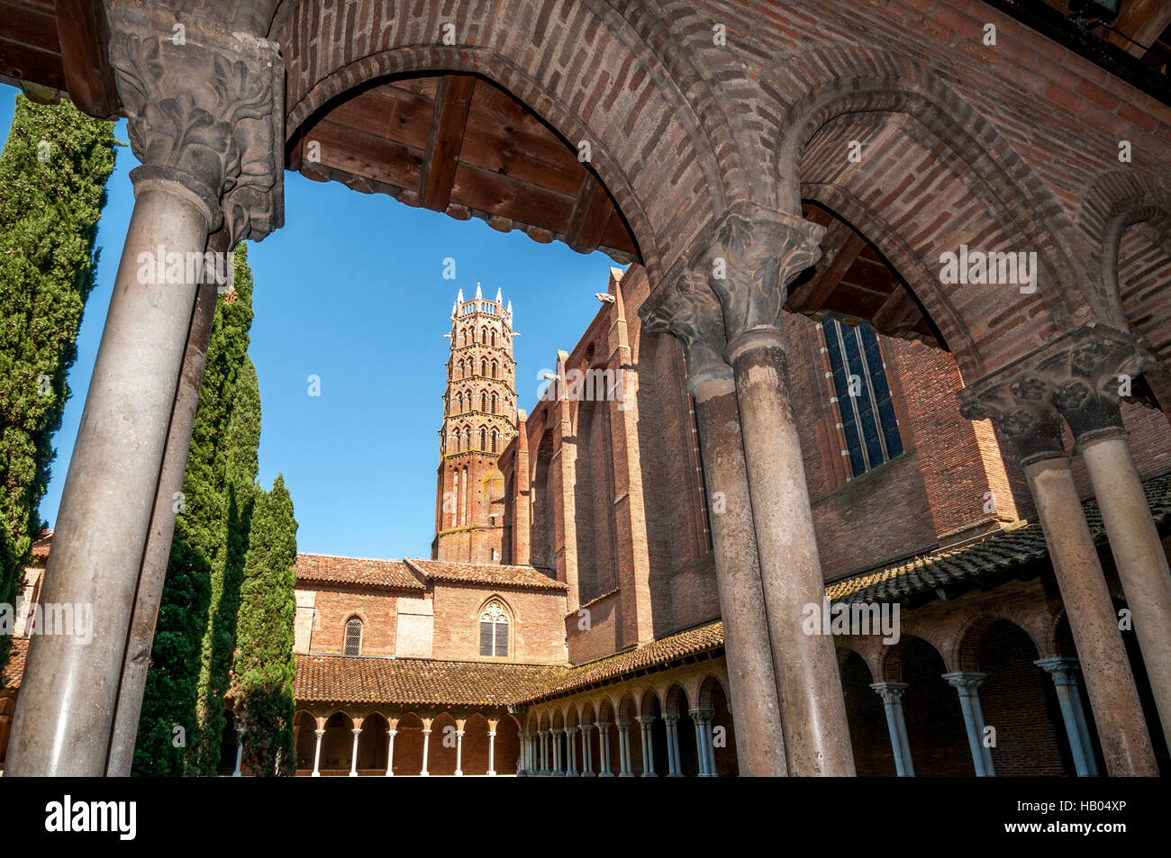 Toulouse. Das Kloster des Couvent des Jacobins, Haute-Garonne, Occitanie, Frankreich, Europa Stockfoto