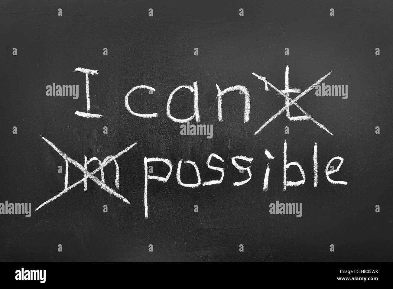 Ich kann, möglich Stockfoto