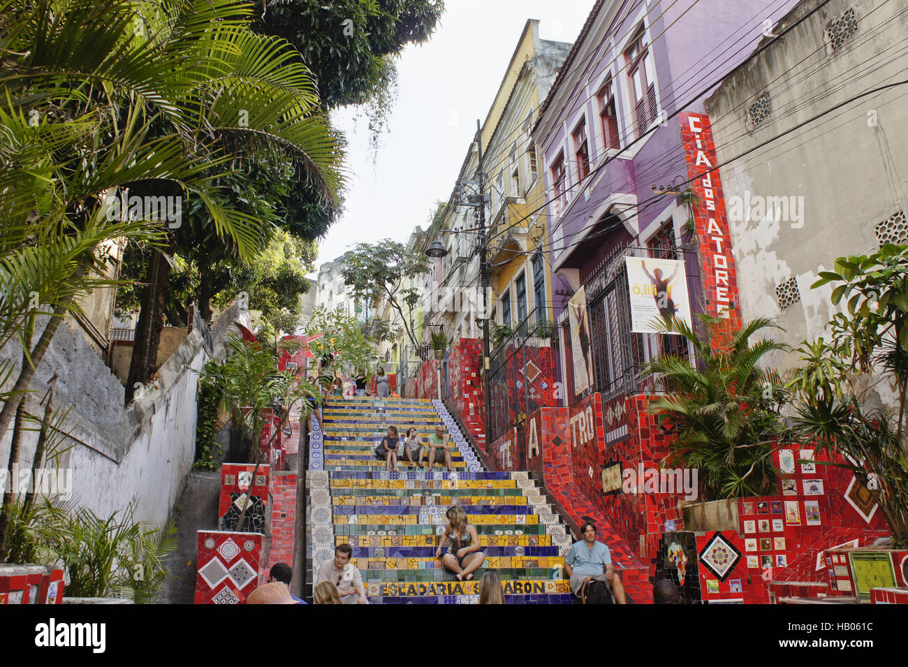Rio De Janeiro, Lapa, Escadaria Selaronn Stockfoto
