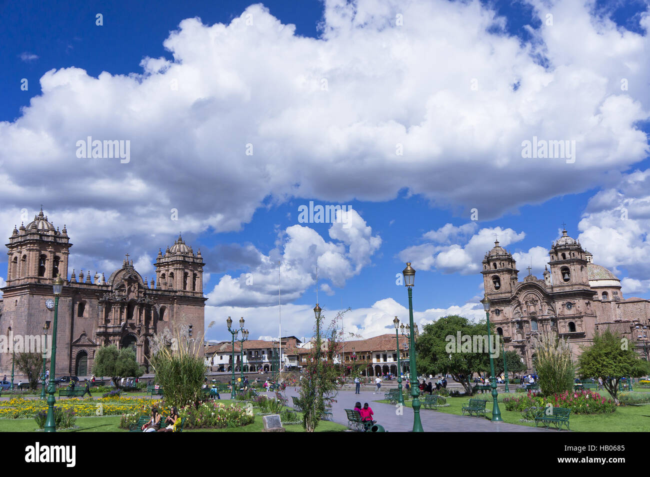Peru, Cuzco, Plaza de Armas Stockfoto