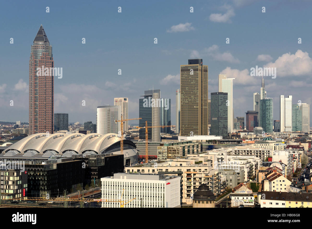 Frankfurter Skyline Stockfoto