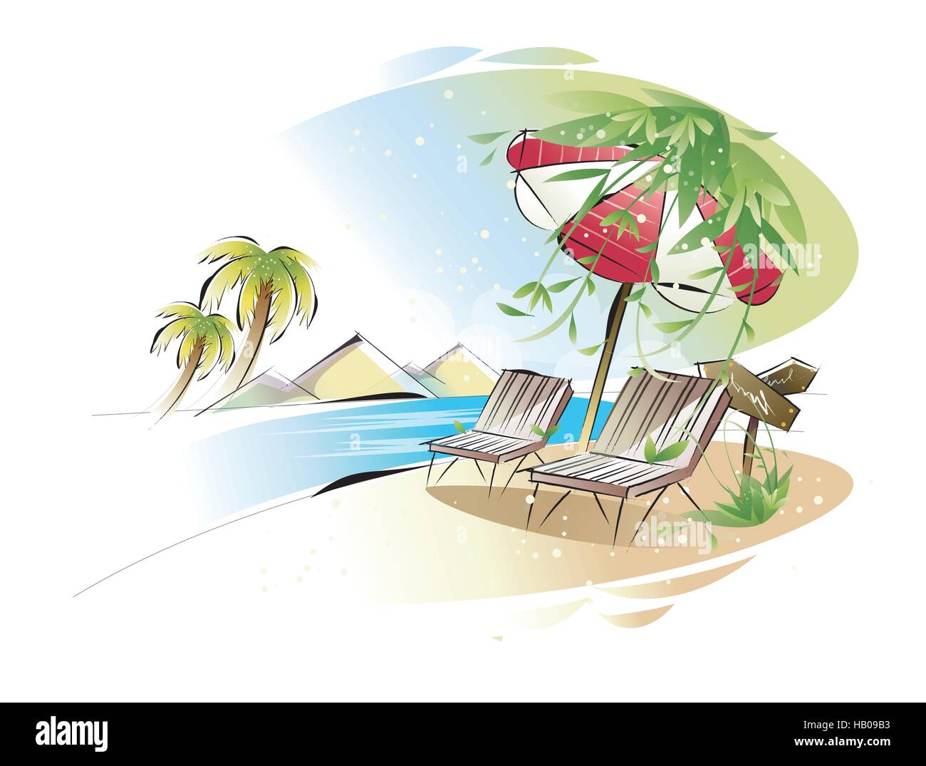 Illustration und Malerei Malerei Stock Vektor