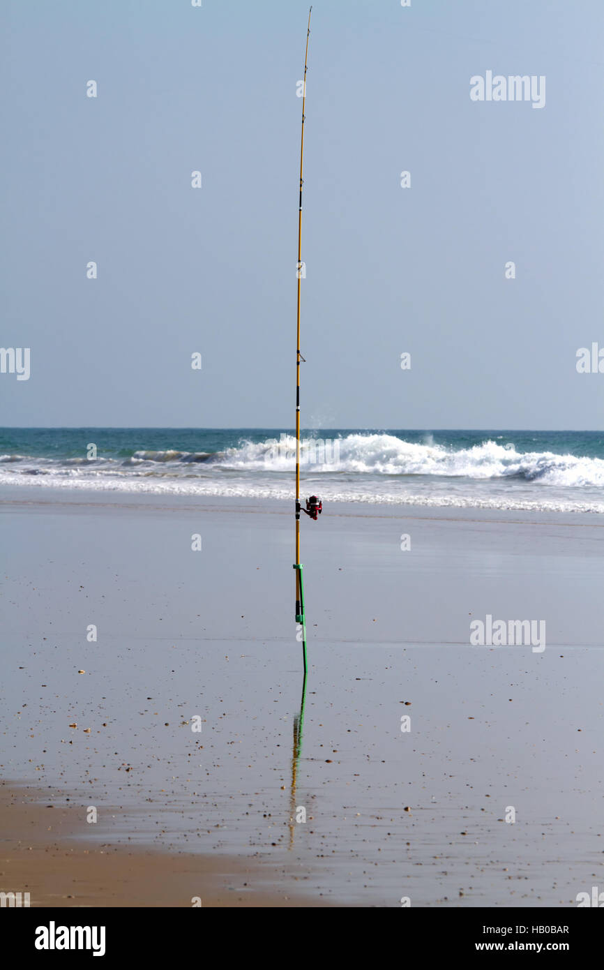 Angelrute. Conil Stockfoto