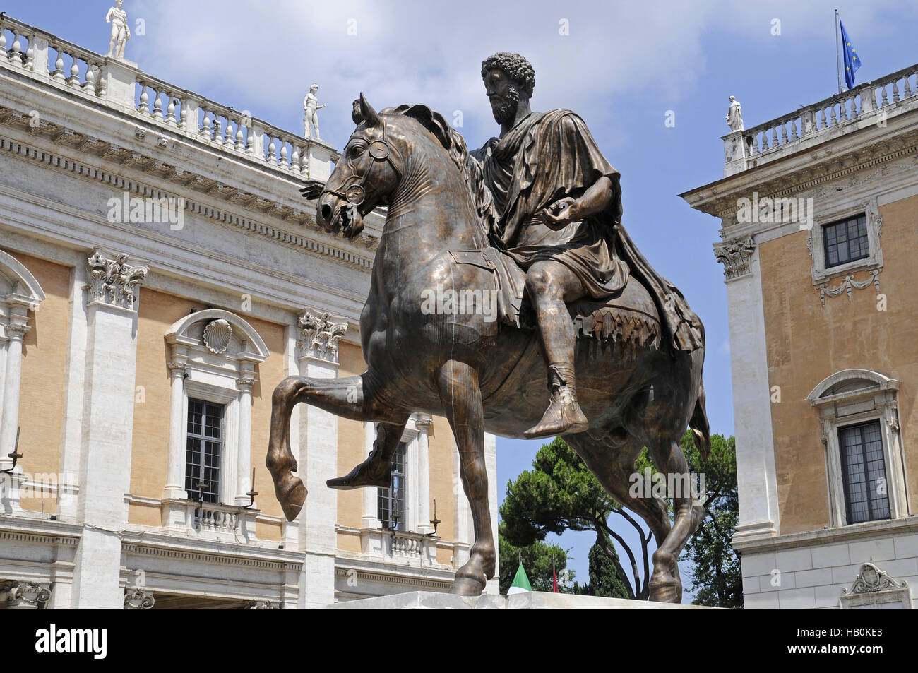 Marcus Aurelius, Kapitolsplatz, Rom, Italien Stockfoto