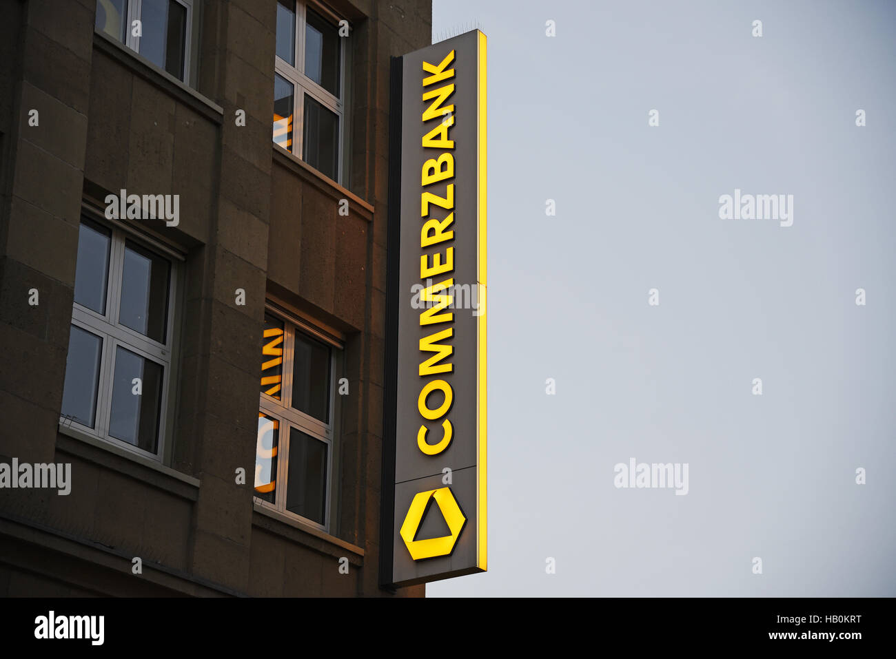 Commerzbank, Logo, Dortmund, Deutschland Stockfoto