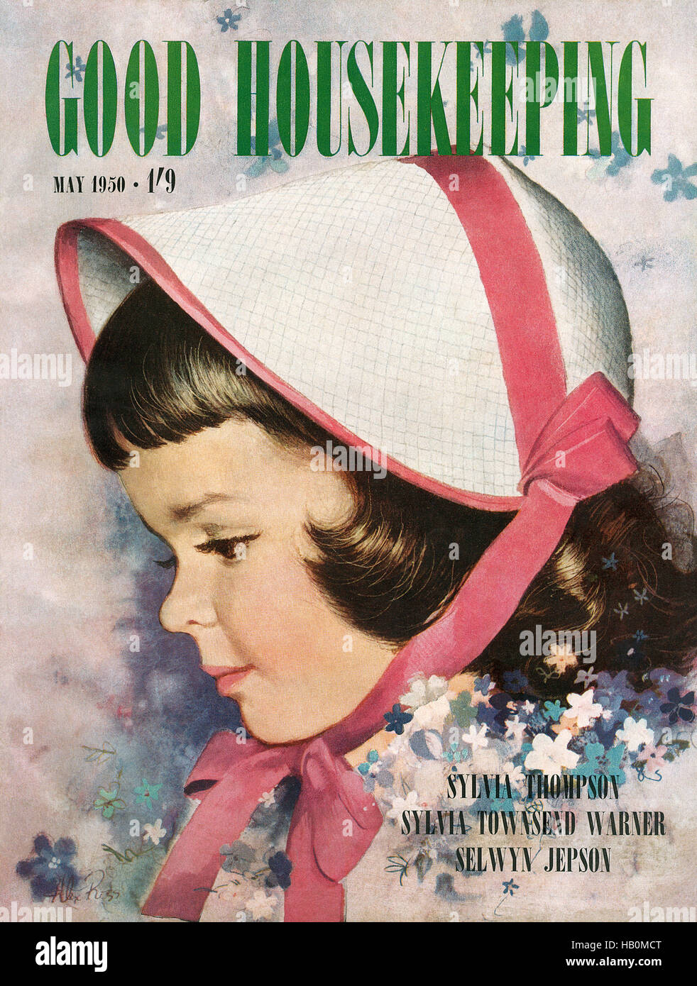 Titelseite Der Zeitschrift Fur Mai 1950 Mit Einer Illustration Von Alex Ross Good Housekeeping Stockfotografie Alamy