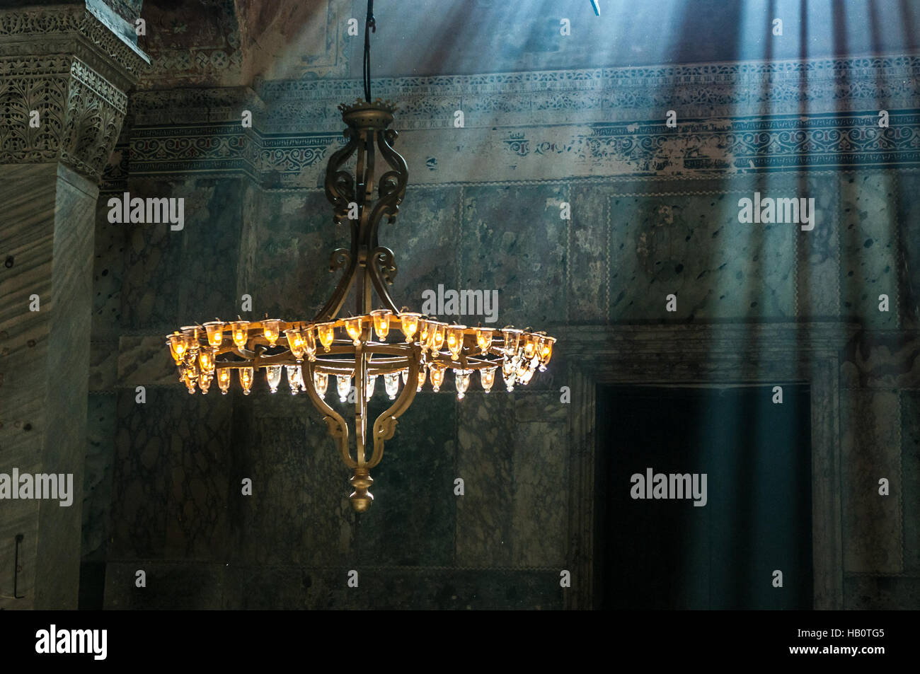 Hagia Sophia Interieur, Istambul, Türkei Stockfoto