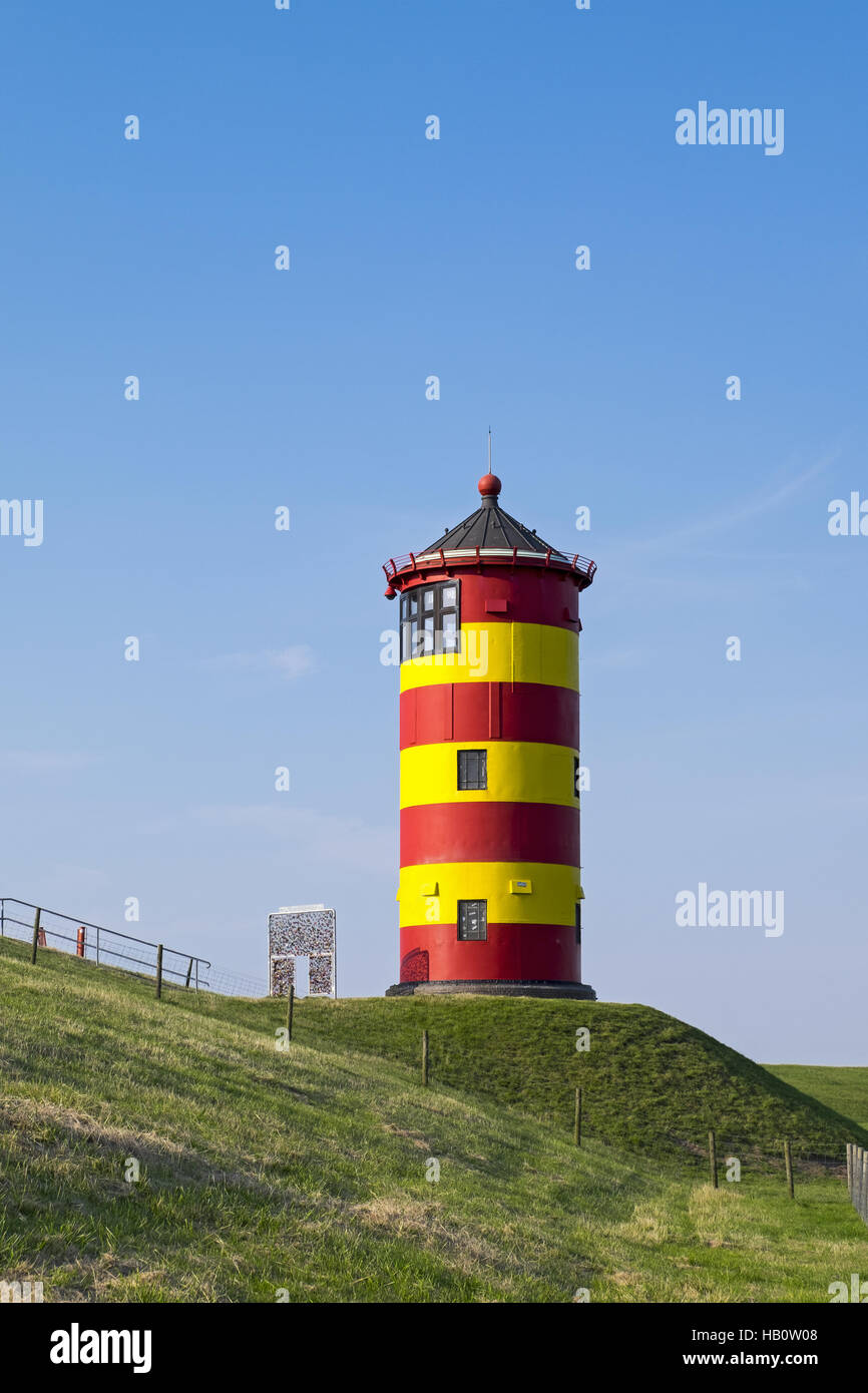 Pilsum Leuchtturm Stockfoto