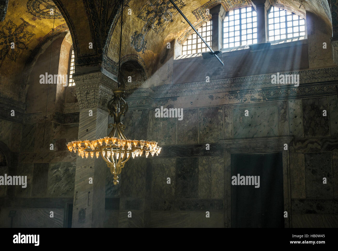 Hagia Sophia Interieur, Istambul, Türkei Stockfoto