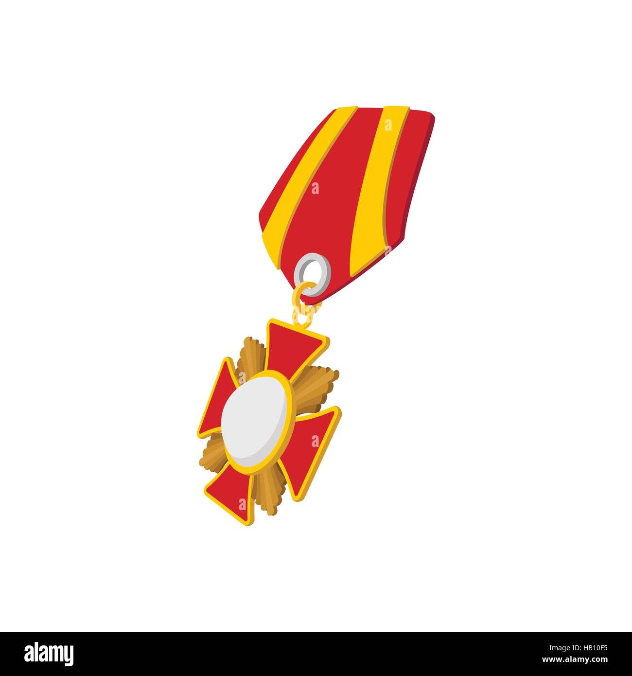 Zweiten Weltkrieg Medaille Cartoon Sternsymbol Stock Vektor