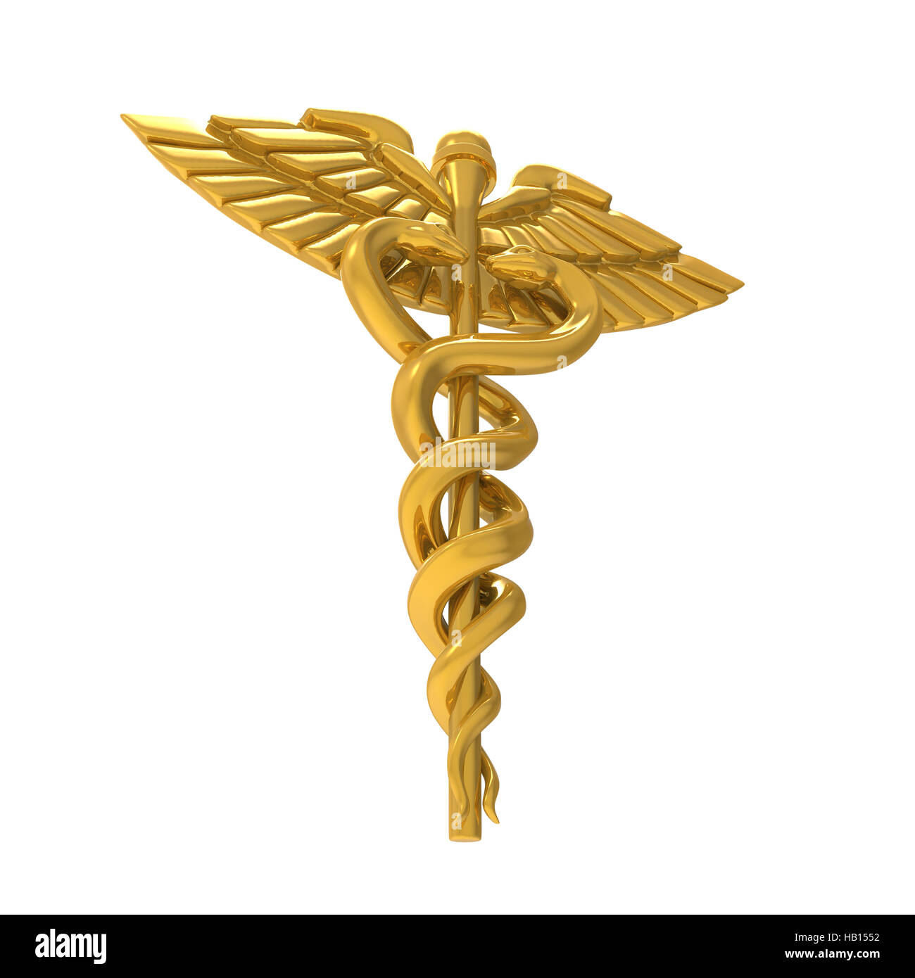 Medizinischen Symbol Caduceus Stockfoto