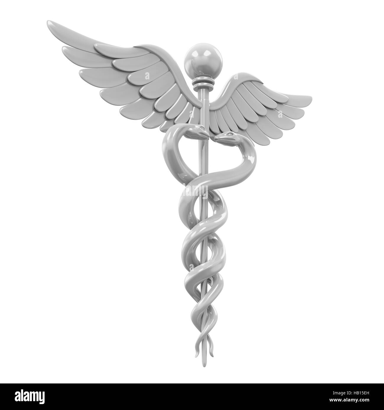 Medizinischen Symbol Caduceus Stockfoto