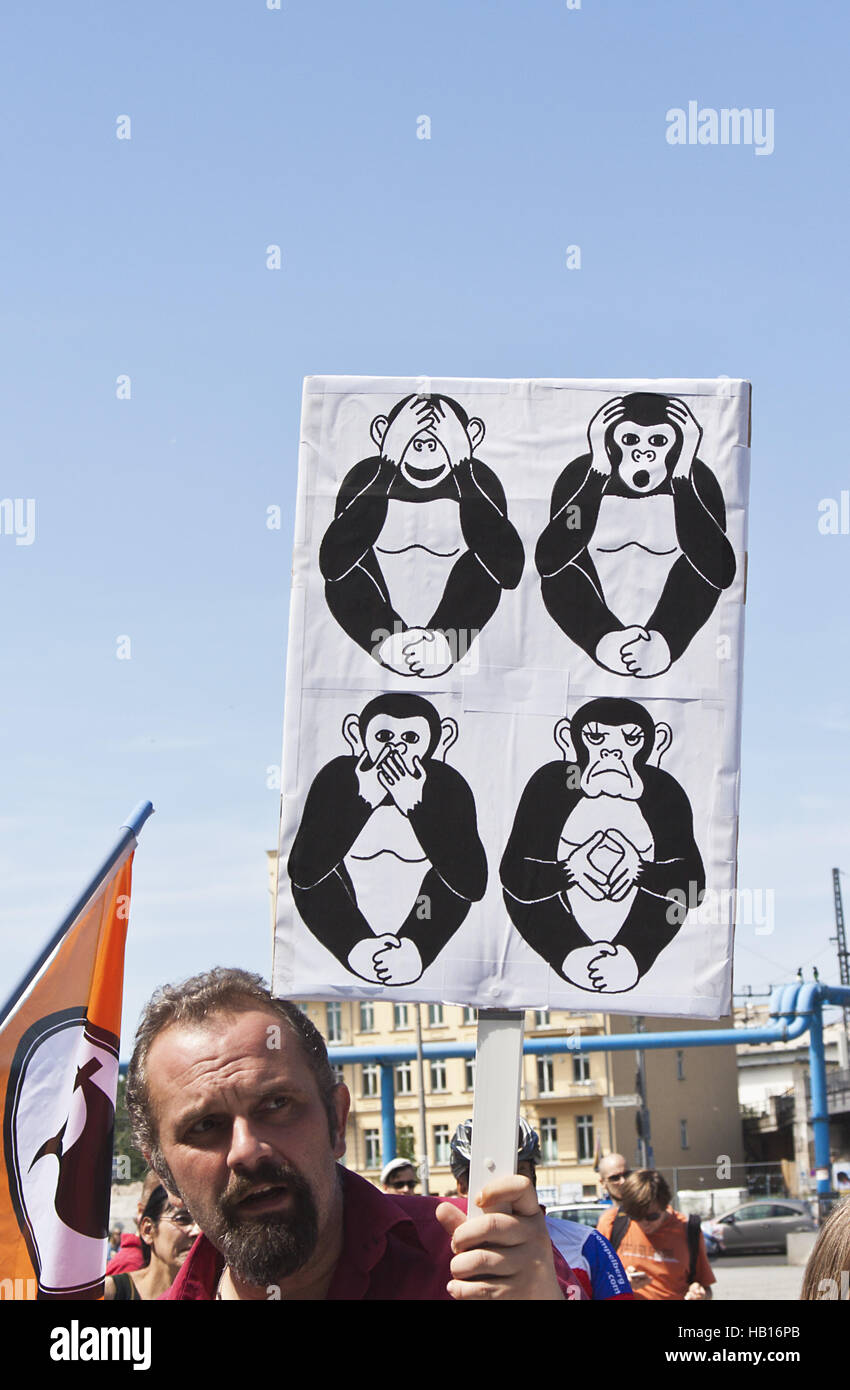 Demonstration Stockfoto