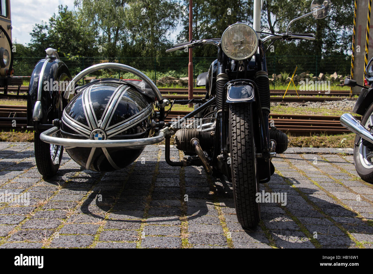 BMW Oldtimer Motorrad Stockfoto